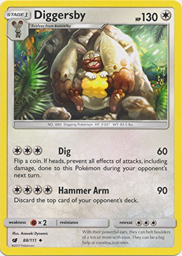 Pokemon - Diggersby - 88/111 - Uncommon - Sun & Moon